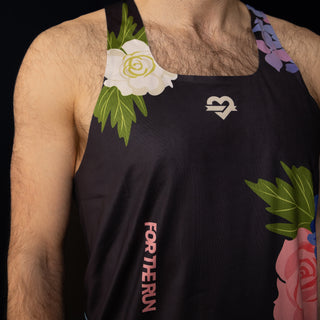 Harper Men's Singlet - Midnight Floral