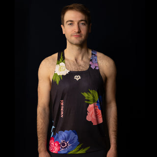 Harper Men's Singlet - Midnight Floral