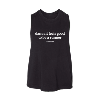 Damn it feels good to be a runner - Women's Crop Tank